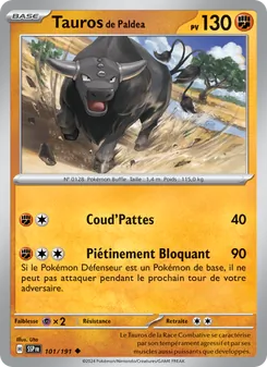 Tauros de Paldea 101/191 Étincelles Déferlantes