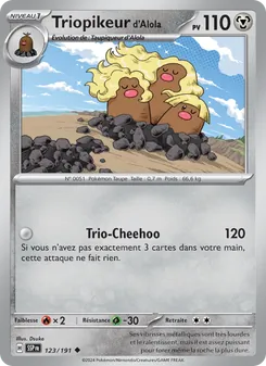 Triopikeur d'Alola 123/191 Étincelles Déferlantes