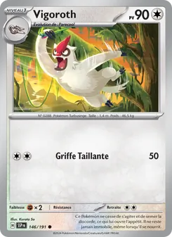 Vigoroth 146/191 Étincelles Déferlantes