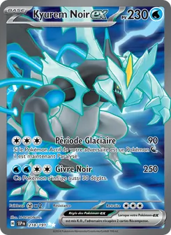 Kyurem Noir-ex 218/191 Étincelles Déferlantes