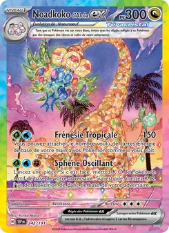 Noadkoko d'Alola-ex 242/191 Étincelles Déferlantes