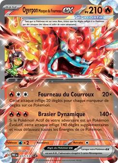 Ogerpon Masque du Fourneau-ex 017/131 Évolutions Prismatiques