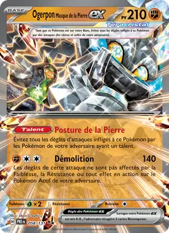 Ogerpon Masque de la Pierre-ex 058/131 Évolutions Prismatiques