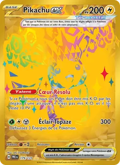 Pikachu-ex 179/131 Évolutions Prismatiques