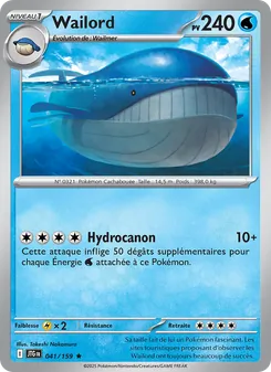 Wailord 041/159 Aventures Ensemble