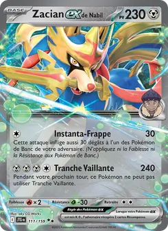 Zacian-ex de Nabil 111/159 Aventures Ensemble