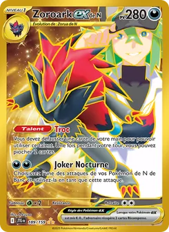 Zoroark-ex de N 189/159 Aventures Ensemble