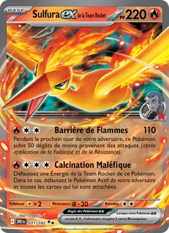 Sulfura-ex de la Team Rocket 031/182 Rivalités Destinées