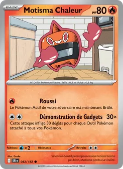 Motisma Chaleur 043/182 Rivalités Destinées