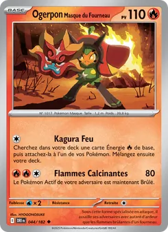Ogerpon Masque du Fourneau 044/182 Rivalités Destinées