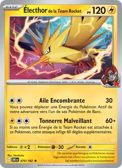 Électhor de la Team Rocket 070/182 Rivalités Destinées
