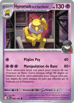 Hypnomade de la Team Rocket 080/182 Rivalités Destinées