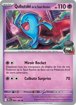 Qulbutoké de la Team Rocket 082/182 Rivalités Destinées