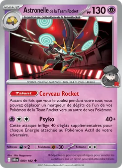 Astronelle de la Team Rocket 089/182 Rivalités Destinées