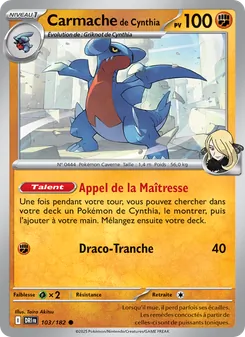 Carmache de Cynthia 103/182 Rivalités Destinées