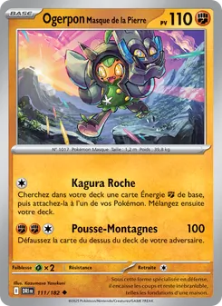 Ogerpon Masque de la Pierre 111/182 Rivalités Destinées
