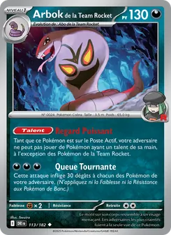 Arbok de la Team Rocket 113/182 Rivalités Destinées