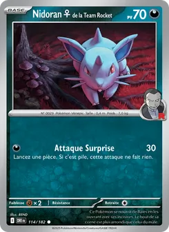 Nidoran♀ de la Team Rocket 114/182 Rivalités Destinées