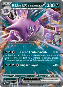 Nidoking-ex de la Team Rocket 119/182 Rivalités Destinées