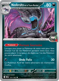 Nosferalto de la Team Rocket 121/182 Rivalités Destinées