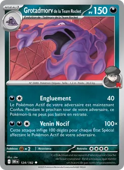 Grotadmorv de la Team Rocket 124/182 Rivalités Destinées