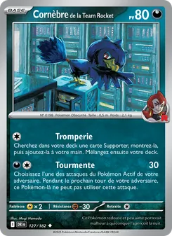 Cornèbre de la Team Rocket 127/182 Rivalités Destinées