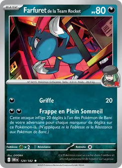 Farfuret de la Team Rocket 128/182 Rivalités Destinées