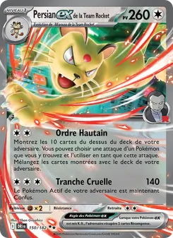 Persian-ex de la Team Rocket 150/182 Rivalités Destinées