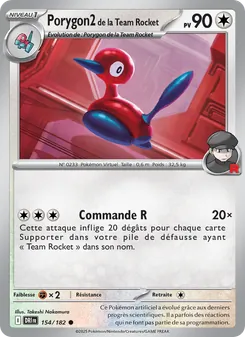 Porygon2 de la Team Rocket 154/182 Rivalités Destinées