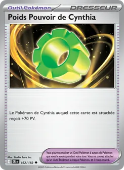 Poids Pouvoir de Cynthia 162/182 Rivalités Destinées