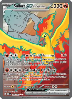 Sulfura-ex de la Team Rocket 208/182 Rivalités Destinées