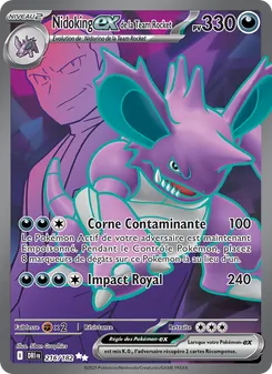 Nidoking-ex de la Team Rocket 216/182 Rivalités Destinées