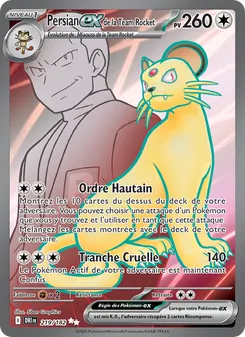 Persian-ex de la Team Rocket 219/182 Rivalités Destinées