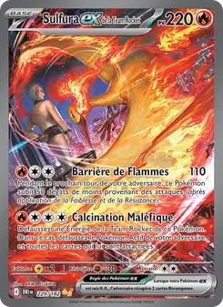 Sulfura-ex de la Team Rocket 229/182 Rivalités Destinées