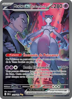 Mewtwo-ex de la Team Rocket 231/182 Rivalités Destinées