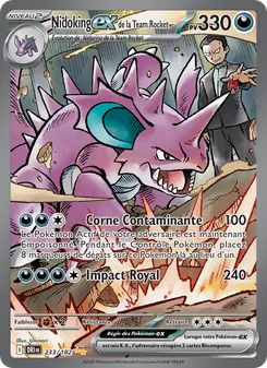 Nidoking-ex de la Team Rocket 233/182 Rivalités Destinées