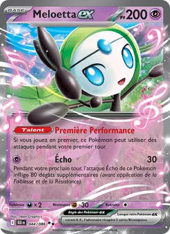 Meloetta-ex 044/086 Foudre Noire