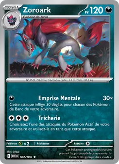 Zoroark 062/086 Flamme Blanche