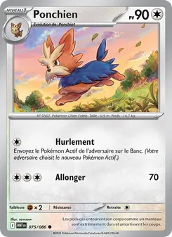 Ponchien 075/086 Flamme Blanche