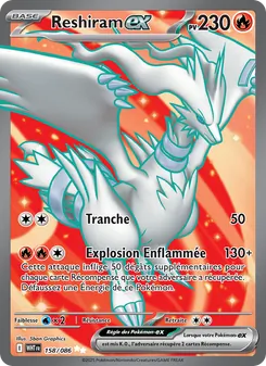 Reshiram-ex 158/086 Flamme Blanche