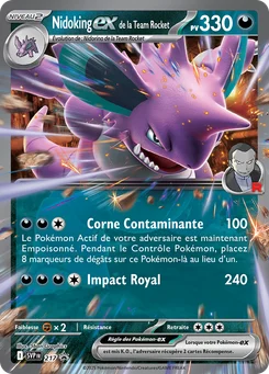 Nidoking-ex de la Team Rocket 217/225 SVP Black Star Promos
