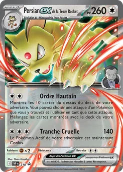 Persian-ex de la Team Rocket 218/225 SVP Black Star Promos