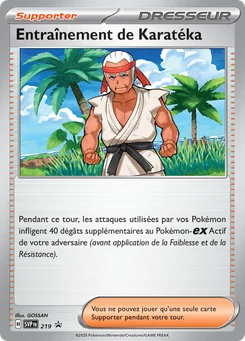 Entraînement de Karatéka 219/225 SVP Black Star Promos