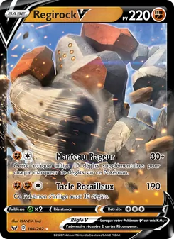 Regirock V 104/202 Épée et Bouclier