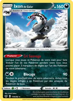 Ixon de Galar 119/202 Épée et Bouclier