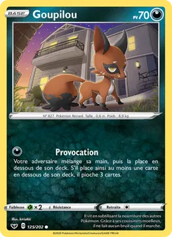 Goupilou 125/202 Épée et Bouclier