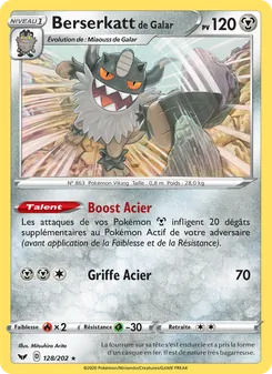 Berserkatt de Galar 128/202 Épée et Bouclier
