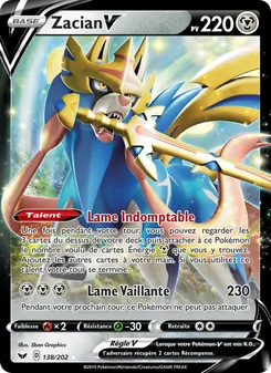 Zacian V 138/202 Épée et Bouclier