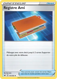 Registre Ami 172/202 Épée et Bouclier