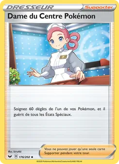 Dame du Centre Pokémon 176/202 Épée et Bouclier